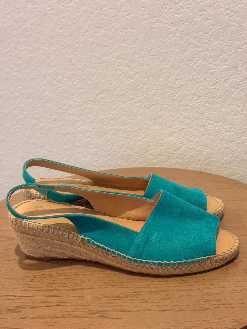 Women’s Teal Suede‎ Slingback Espadrille Sandals